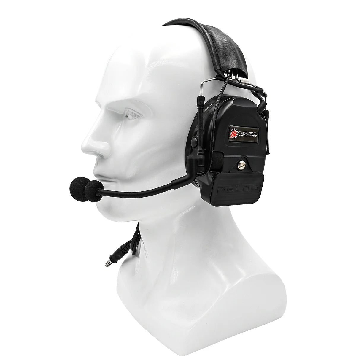TAC-SKY Tactical for COMTA I Shooting  Mili Headset is Equipped with a Noise-Canceling Microphone and Hearing Protection Features
