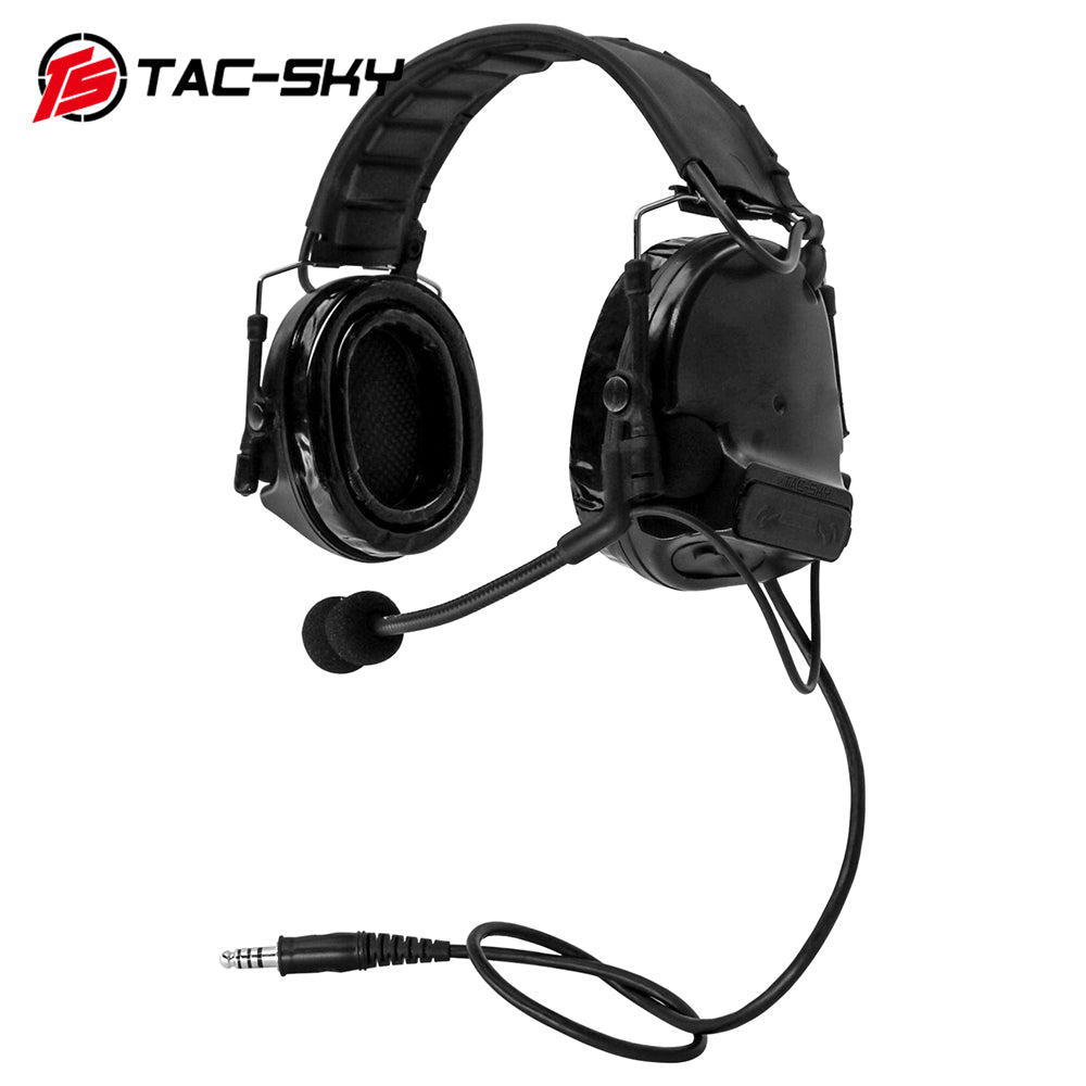 TS TAC-SKY TSC3 Tactical Headset Hearing Protection Noise-canceling Airsoft Protective Gear with Microphone + PTT