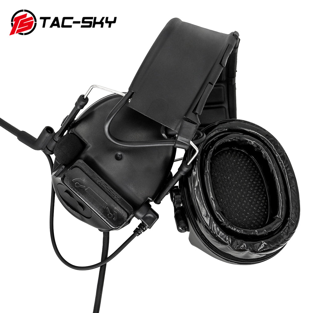 TS TAC-SKY TSC3 Tactical Headset Hearing Protection Noise-canceling Airsoft Protective Gear with Microphone + PTT