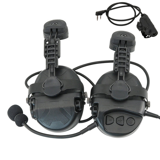 TS TAC-SKY ARC Rail Helmet Bracket Noise Canceling Tactical Headset TAC-L + V2 PTT