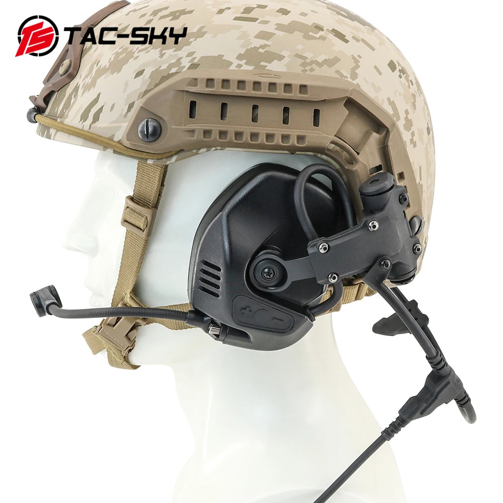 TAC-SKY Tactical RAC Civilian Headset, Compatible with the Fast Helmet ARC Rail Adapter