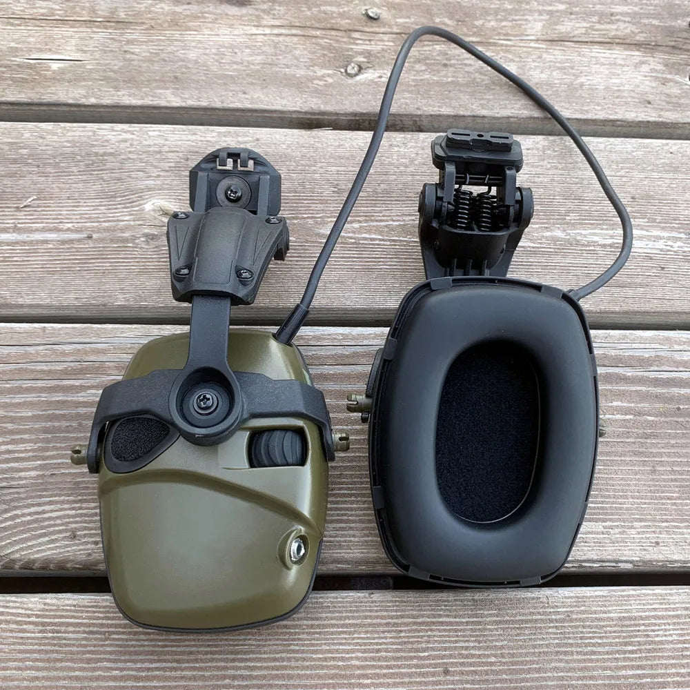 TAC-SKY Noise-Canceling Electronic Shooting Sports Headphones with Tactical Helmet ARC Adapter for Airsoft