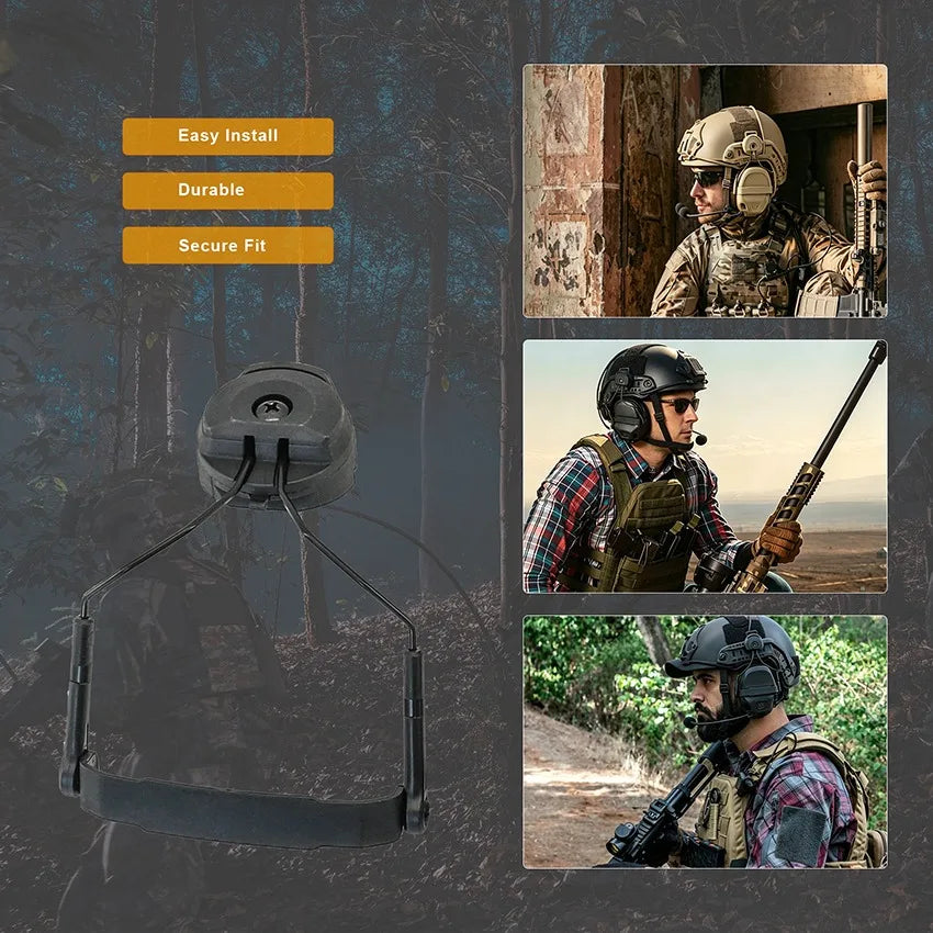 TAC-SKY Tactical Headset Mount Designed for ARC-rail Helmets Compatible with AMP Tactical Headsets