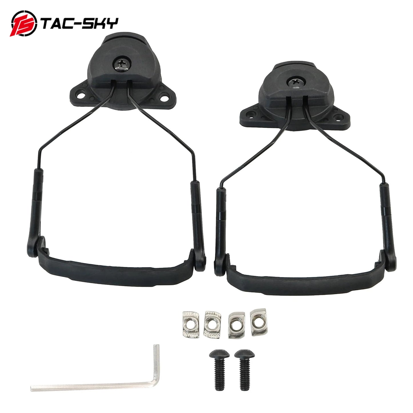 TAC-SKY Tactical Helmet Headset Mount Designed for AMP Communication Headsets, for Wendy 2.0 Helmet Rail