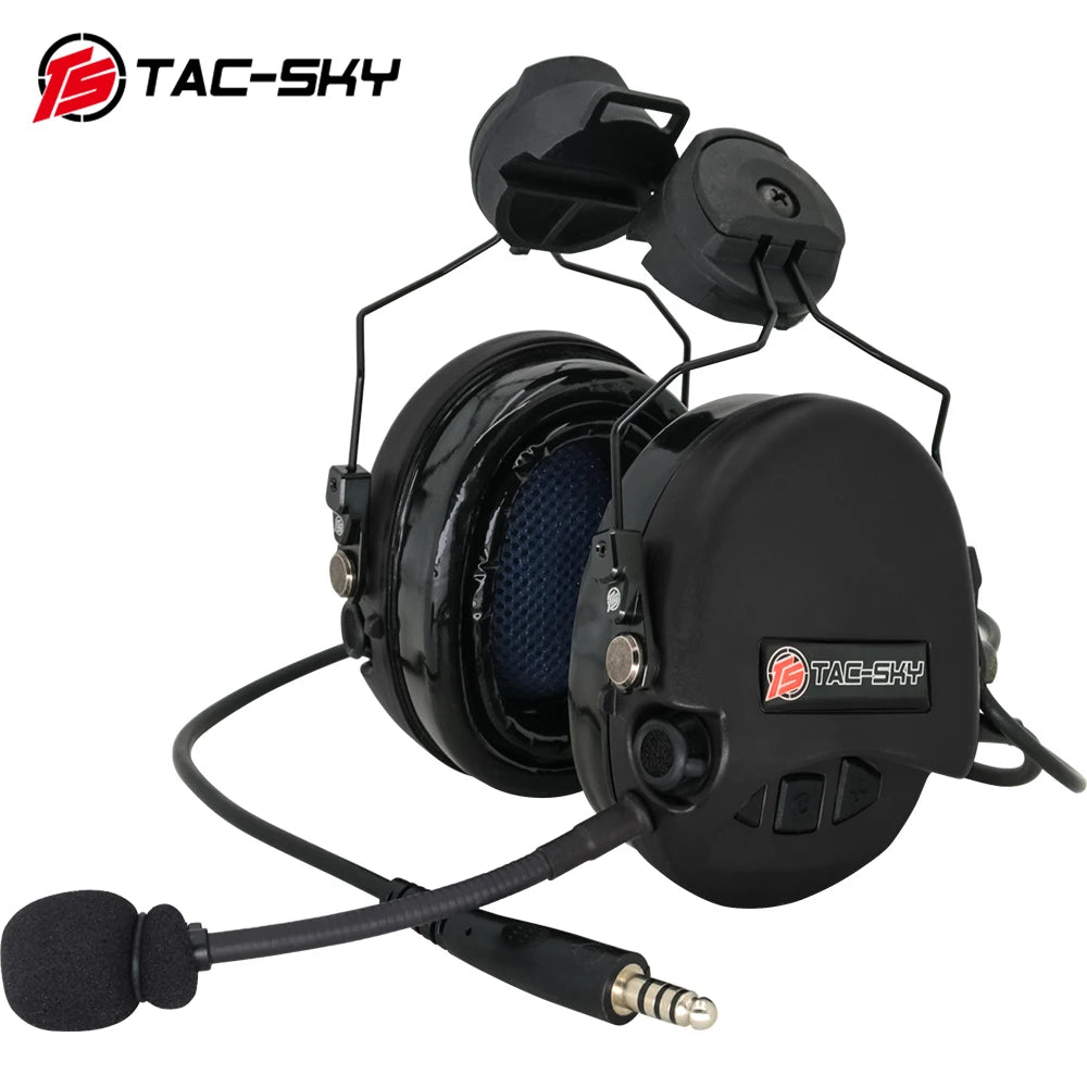 TAC-SKY Tactical for TCI LIBERATOR Headset ARC OPS-CORE Helmet Track Bracket Version Hunting Sports Hearing Protection