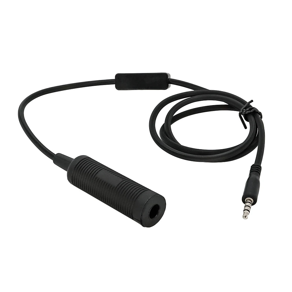 TAC-SKY Tactical Headset Mobile PTT Accessory: 3.5mm Mobile Jack (Suitable for MP3 music adapters for  Apple 15/16/17, Samsung, HTC, etc.)