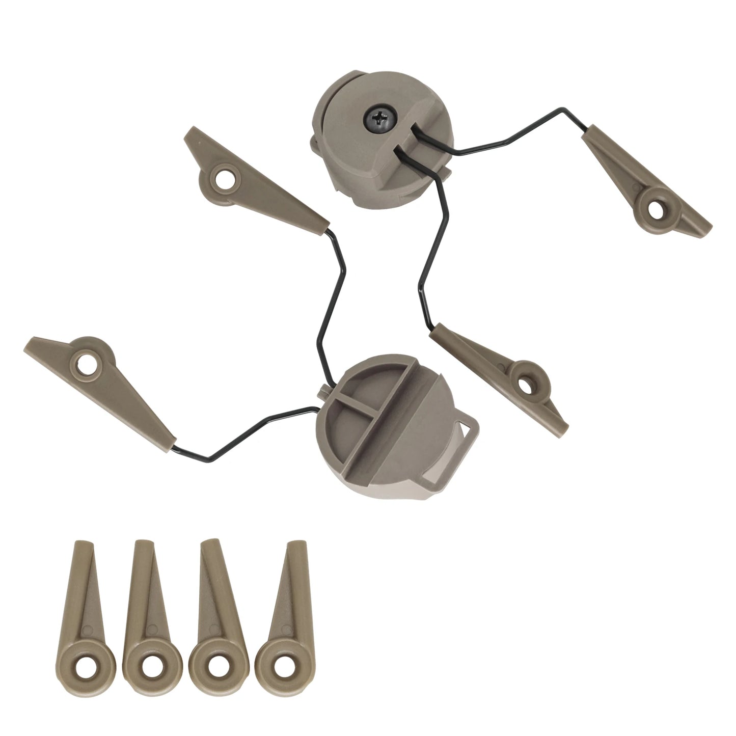 TAC-SKY Tactical Headset ARC Rail Adapters for Walkers Electronic Earmuffs Hearing Protection Shooting Headphone