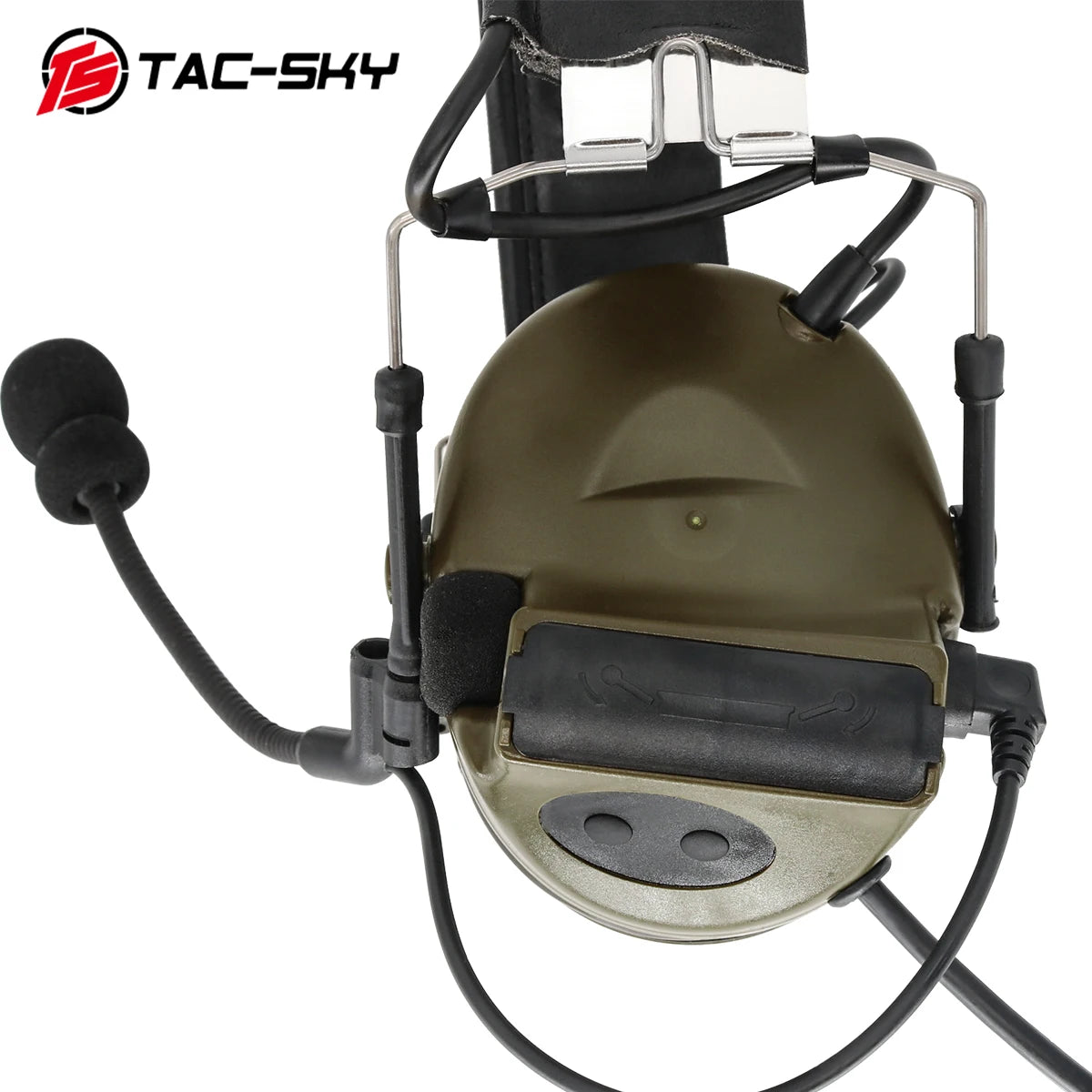 Tactical TACSKYC2 Dual Communication Dual Communication Air Gun Sports  Noise Cancelling Hearing Protection Headset