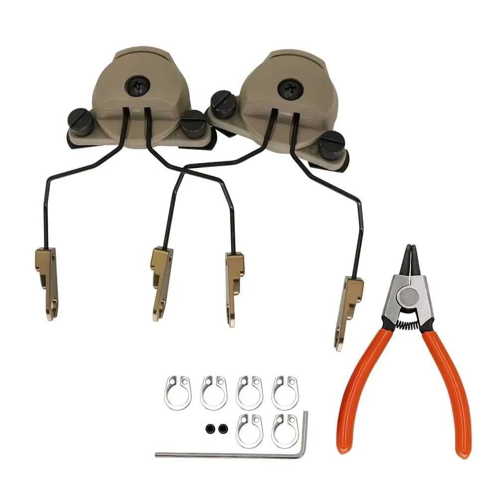 TAC-SKY Tactical Headset Mount Adapter Compatible with SORDIN Headphones for Use with WENDY 2.0 Rail Helmets