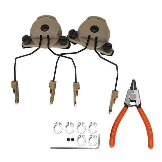 TAC-SKY Tactical Headset Mount Adapter Compatible with SORDIN Headphones for Use with WENDY 2.0 Rail Helmets