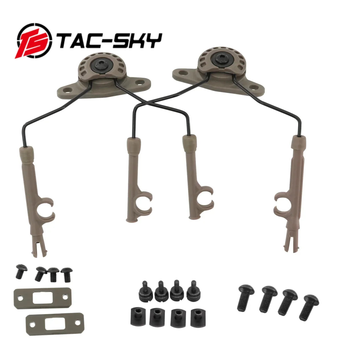 TAC-SKY Tactical Helmet Rail Adapter (ARC Rail / MLOK Rail / WENDY Rail) MARK 2.0 Bracket For COMTA Series Tactical Headsets