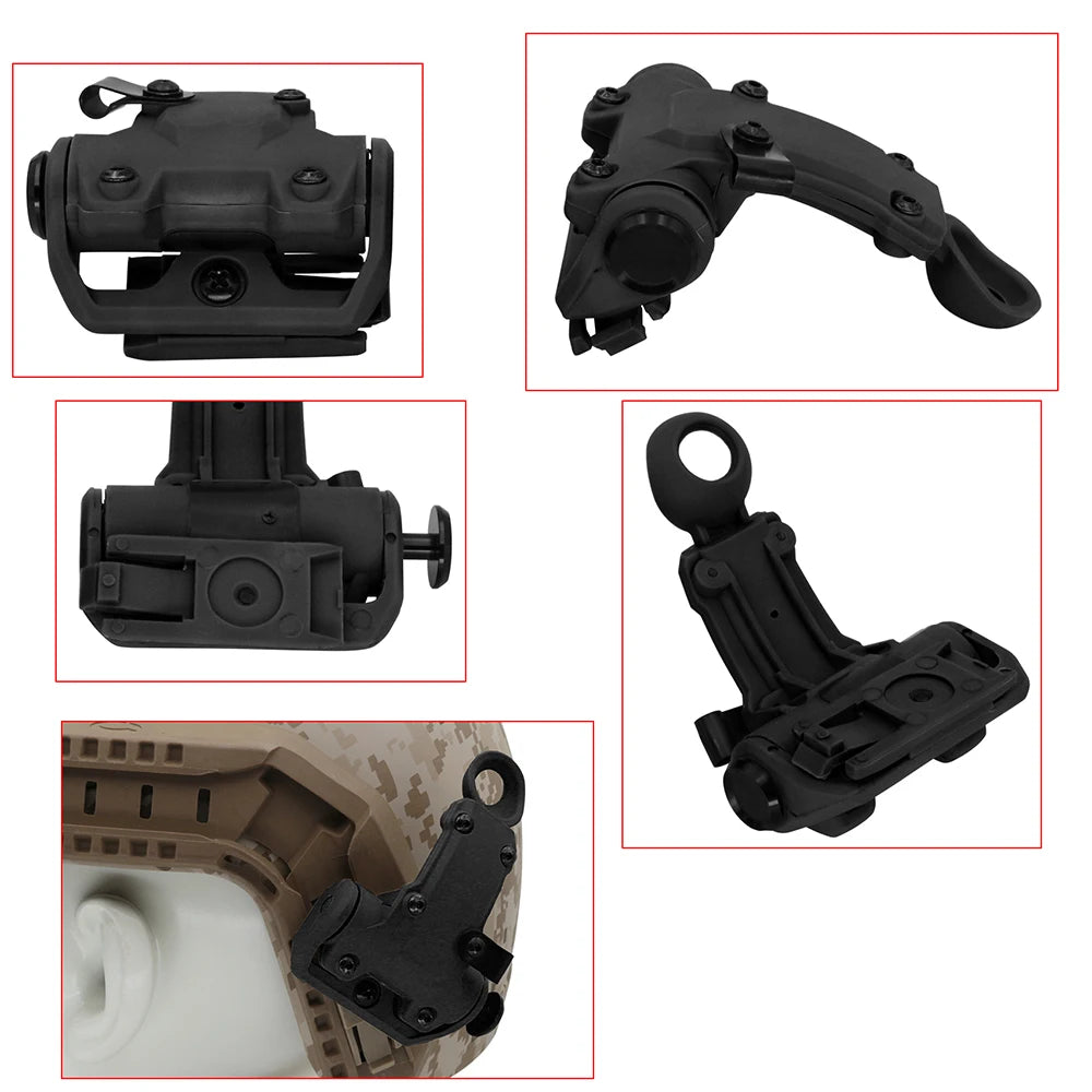 Tactical Helmet ARC Rail Adapter Compatible with RAC Headphones Ideal for Hunting and Shooting