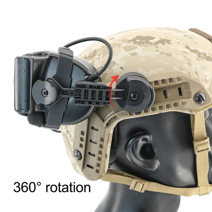 TAC-SKY Tactical ARC Helmet Rail Adapter compatible with COMTA II III and XPI hunting and shooting headsets