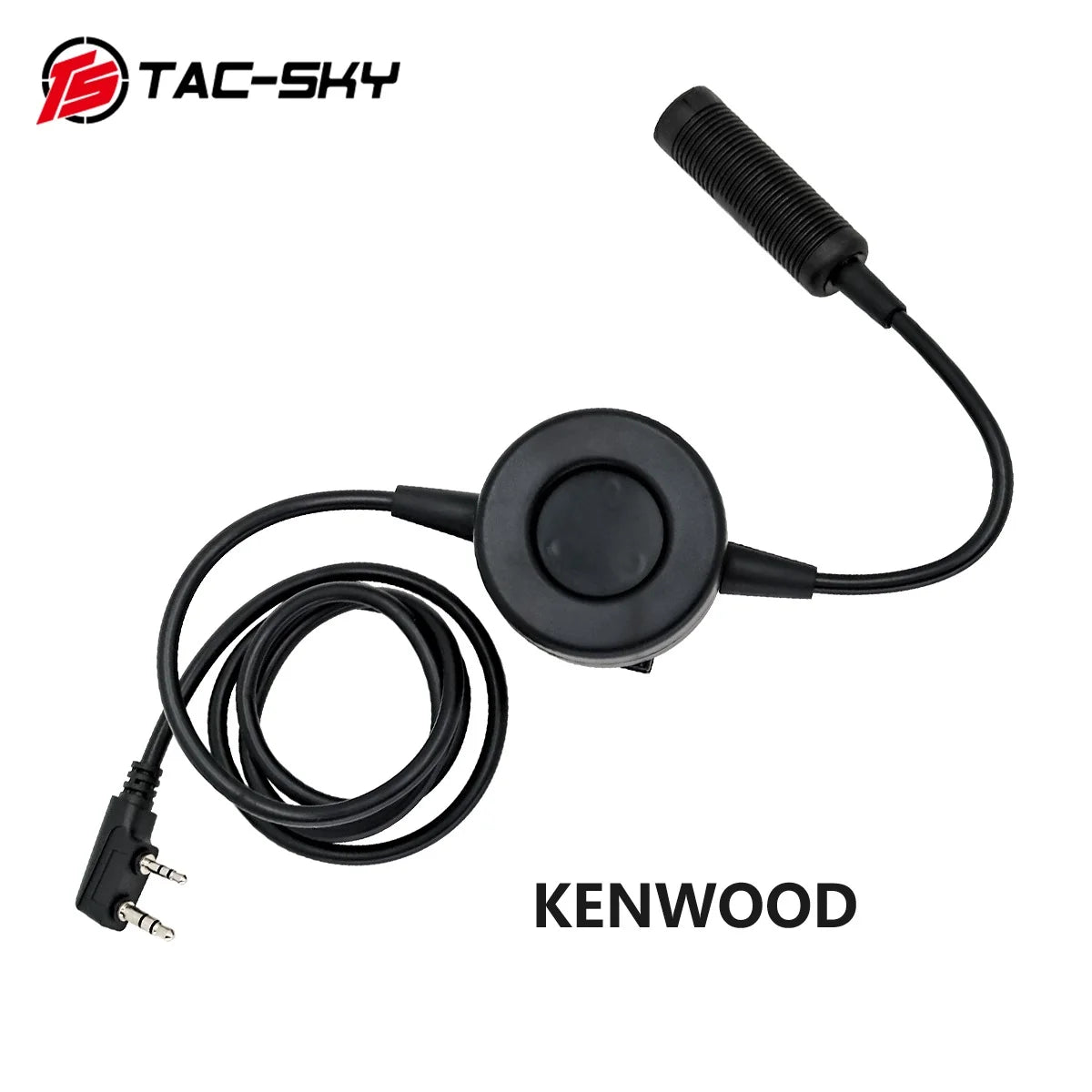 TAC-SKY Tactical PTT TCI PTT Headset Adapter is Suitable for Electronic Protective Earmuffs Hunting Shooting  Headset