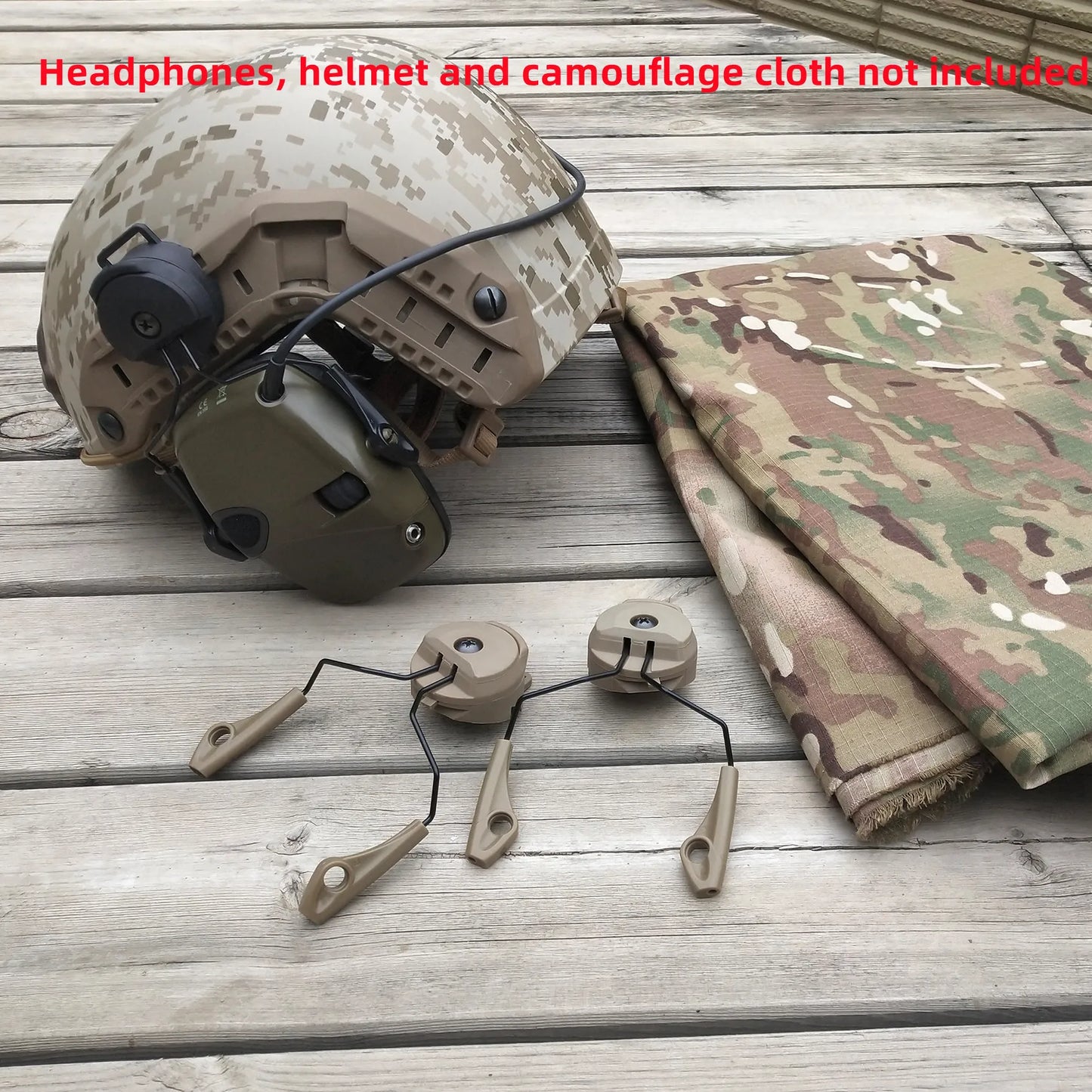 Tactical Headset Mount for Howard Leight Impact Sport Shooting Headsets for ARC OPS-CORE Helmet Rail Adapters