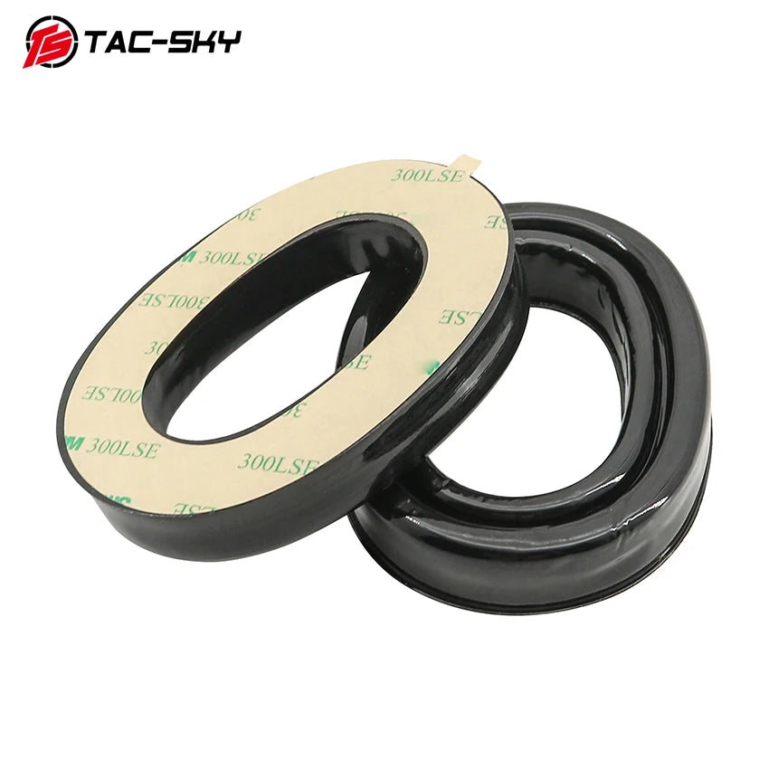 TAC-SKY Tactical New Adhesive Silicone Ear Pads, for AMP Shooting Headphones, Noise-Isolating and Sweat-Resistant