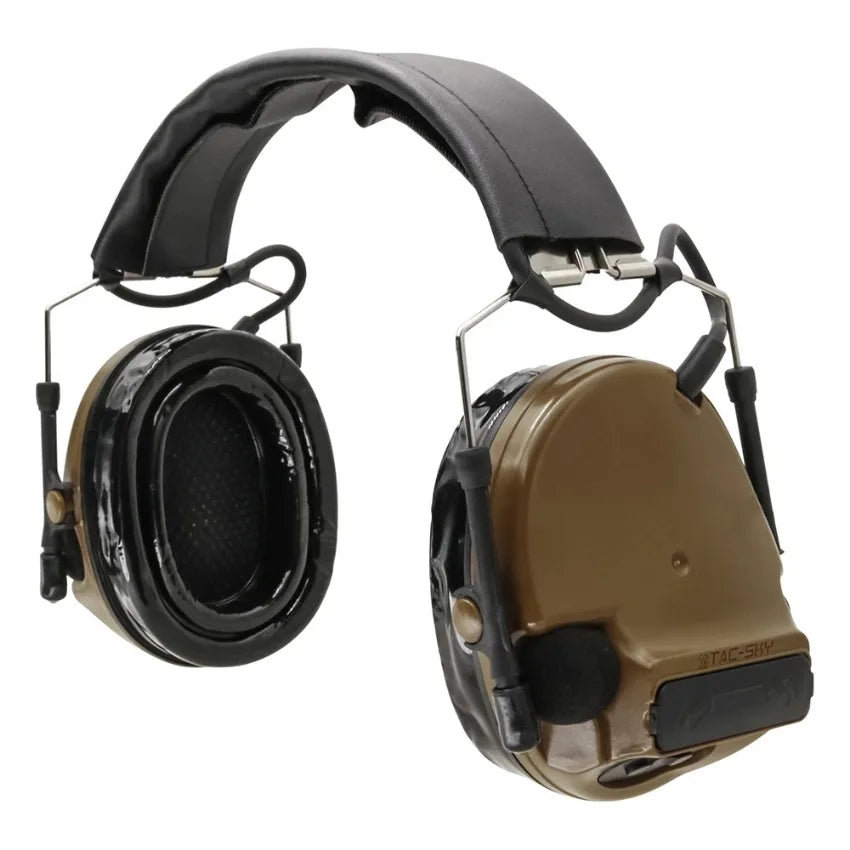 Tactical Headset COMTA III —for IPSC Shooting with Noise-Canceling Headphones and Gel Earplugs for Airsoft Guns
