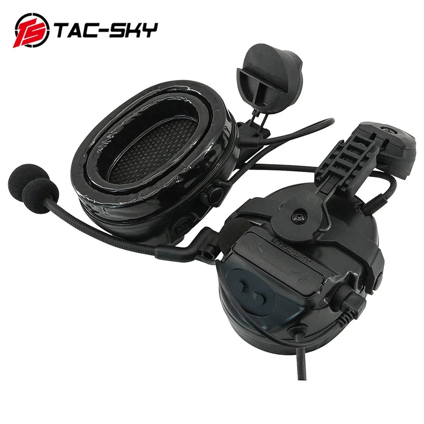 TAC-SKY Tactical Helmet for COMTA III civilian Headset for ARC Rail FAST series Helmets and the Baofeng UV5R two-way Radio