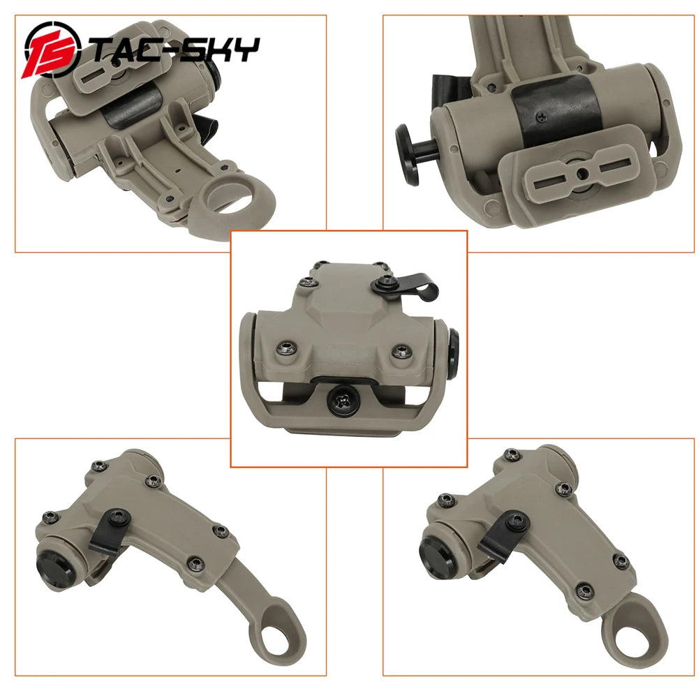TS TAC-SKY Tactical Helmet Rail Adapter Compatible With RAC Headset and With Helmets Wendy 2.0 3.0 Rail