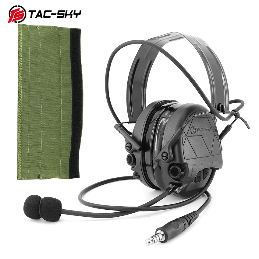 TAC-SKY Tactical Hearing Protection Earmuffs for TAC301—for Electronic Shooting Noise-Canceling Headphones