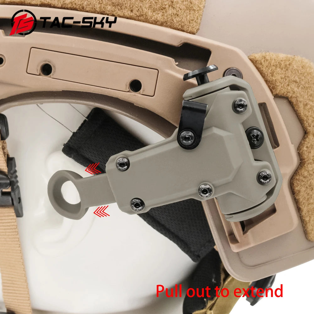 TS TAC-SKY Tactical Helmet Rail Adapter Compatible With RAC Headset and With Helmets Wendy 2.0 3.0 Rail