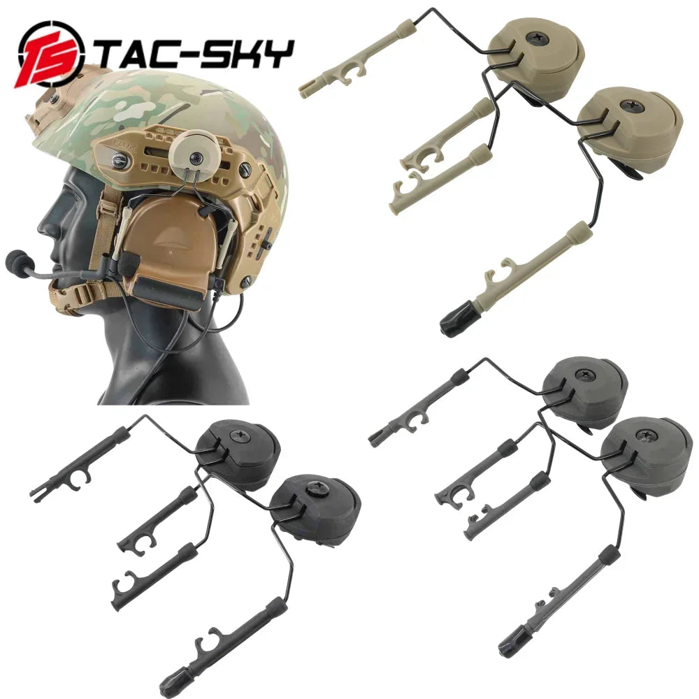 TAC-SKY Tactical Helmet Rail MLOK Adapter Compatible with MTEK Helmets and COMTA Series Shooting Headset