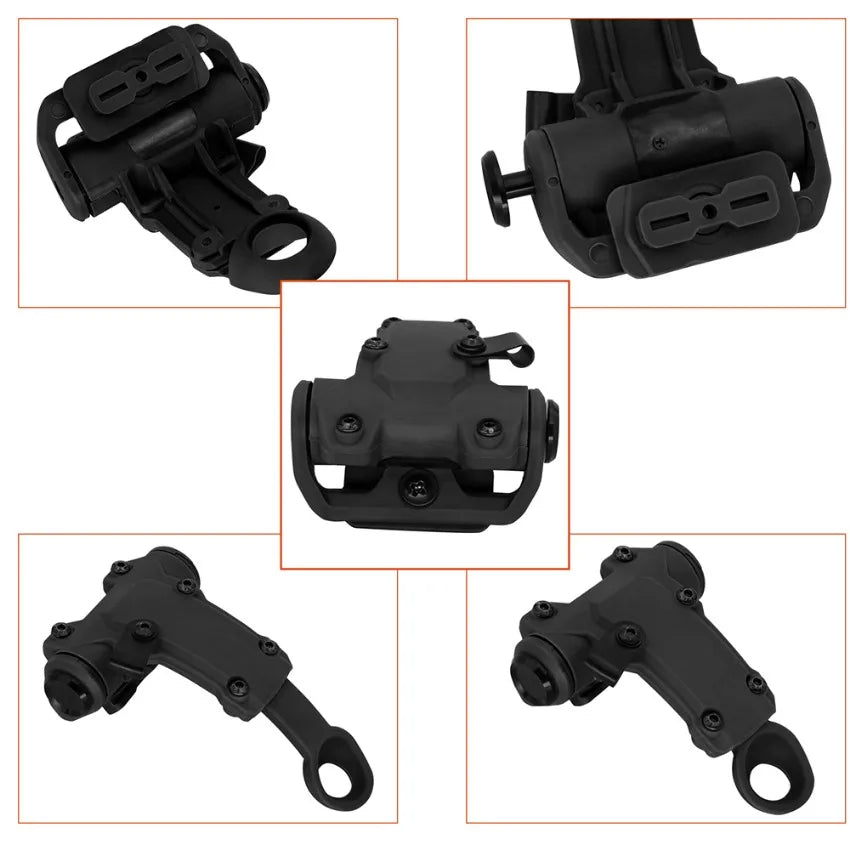 Tactical for WENDY Helmet Rail Adapter, Compatible with RAC Airsoft Headset—T-Bar Mount