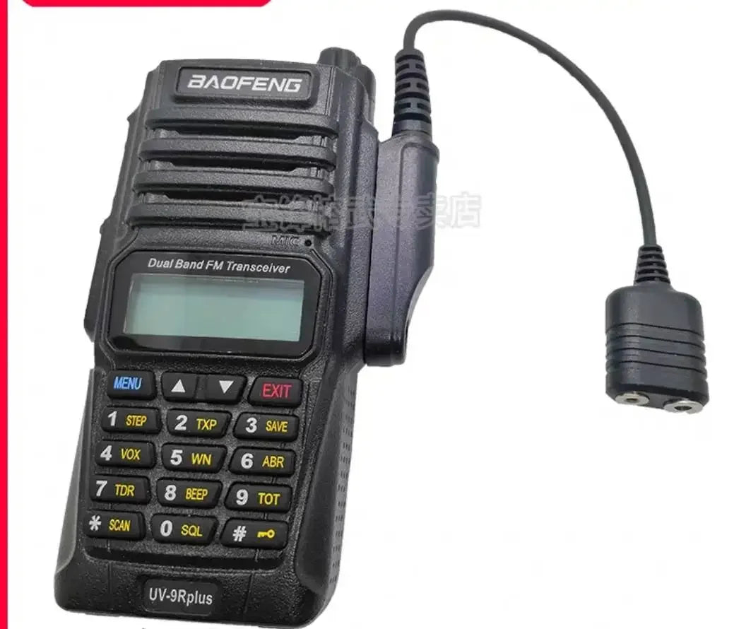Tactical UV9R to Ken2 Pin Adapter Cable Compatible with Baofeng BF-A58, BF9700, and UV9R