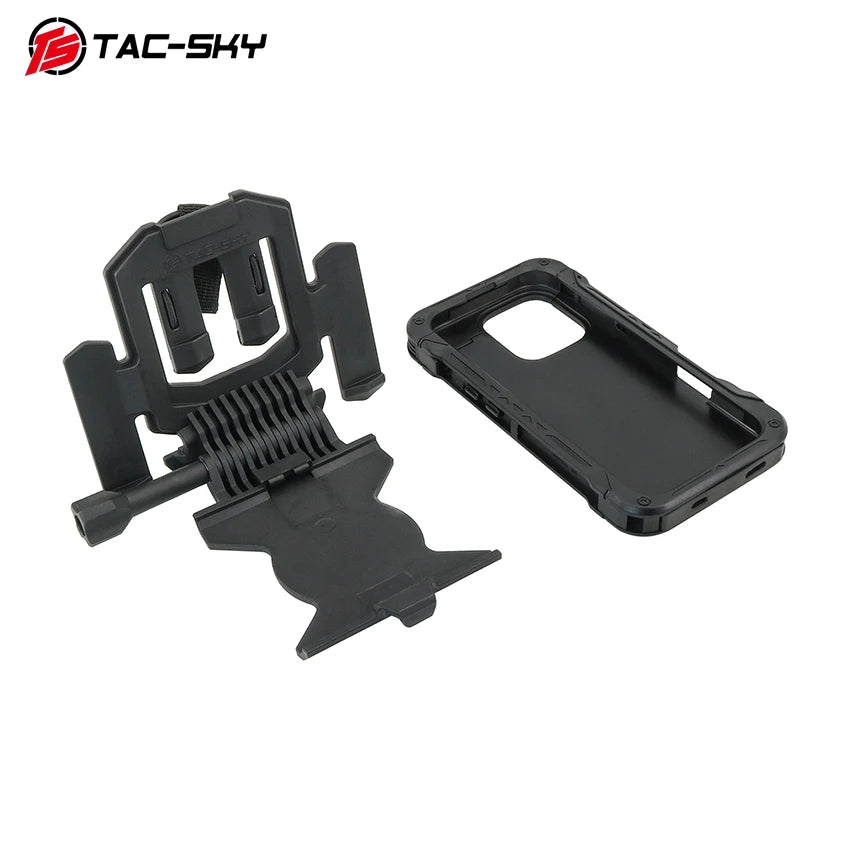 TAC-SKY Tactical MOLLE Vest Phone Mount Compatible with iPhone 16 Pro Max  for tactical navigation and hunting