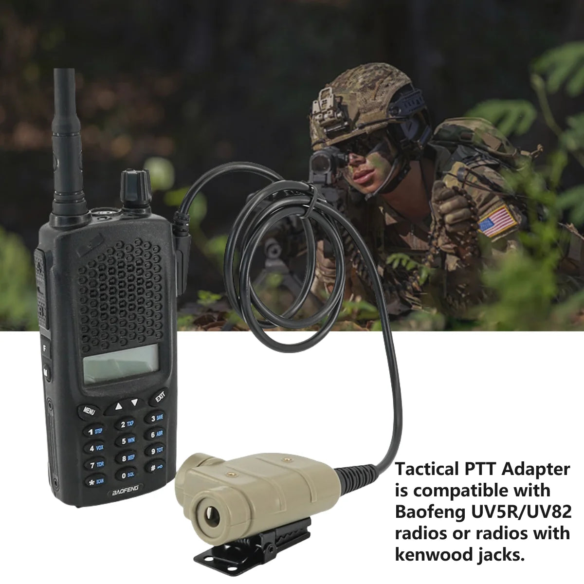 TAC-SKY Tactical Headset Accessories PTT Adapter Silynx Ptt Outdoor Hunting Shooting Sports Walkie Talkie PTT
