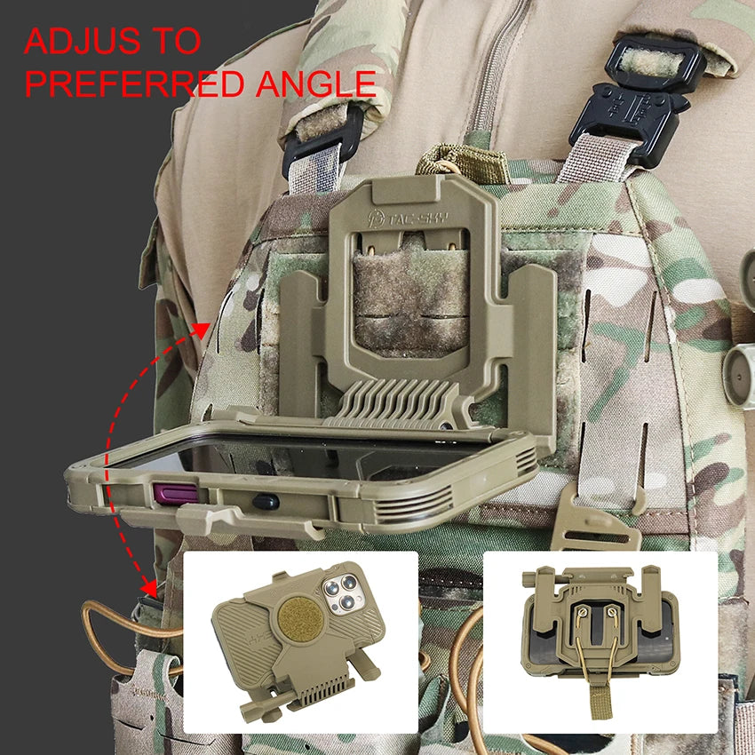 TS TAC-SKY Tactical Phone Mount Plate is designed exclusively for the iPhone 16 Pro Max model drop-resistant and durable