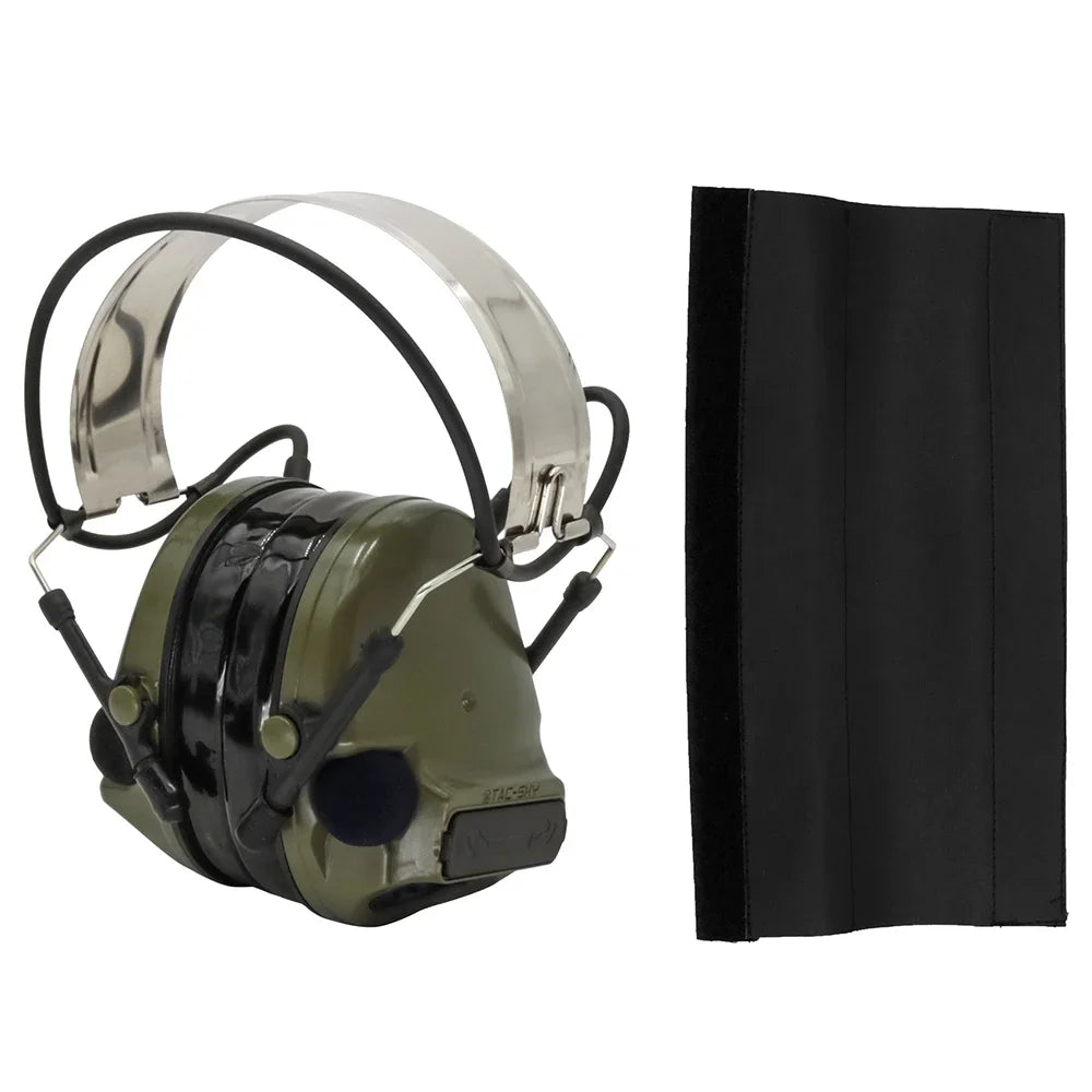 Tactical Headset COMTA III —for IPSC Shooting with Noise-Canceling Headphones and Gel Earplugs for Airsoft Guns