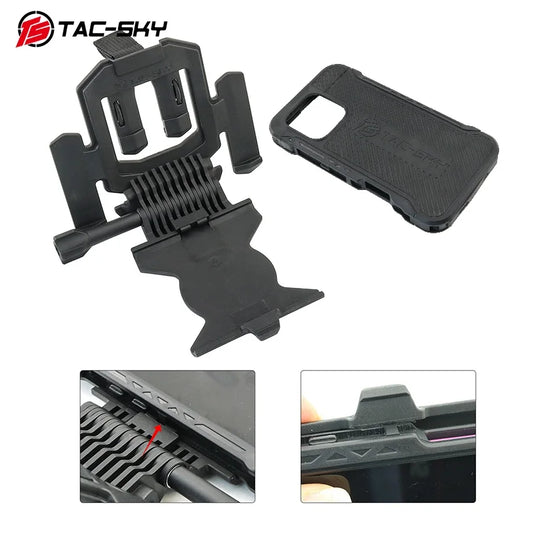 TS TAC-SKY tactical phone mount and phone case for MOLLE tactical vests are compatible only with the iPhone 16 Pro