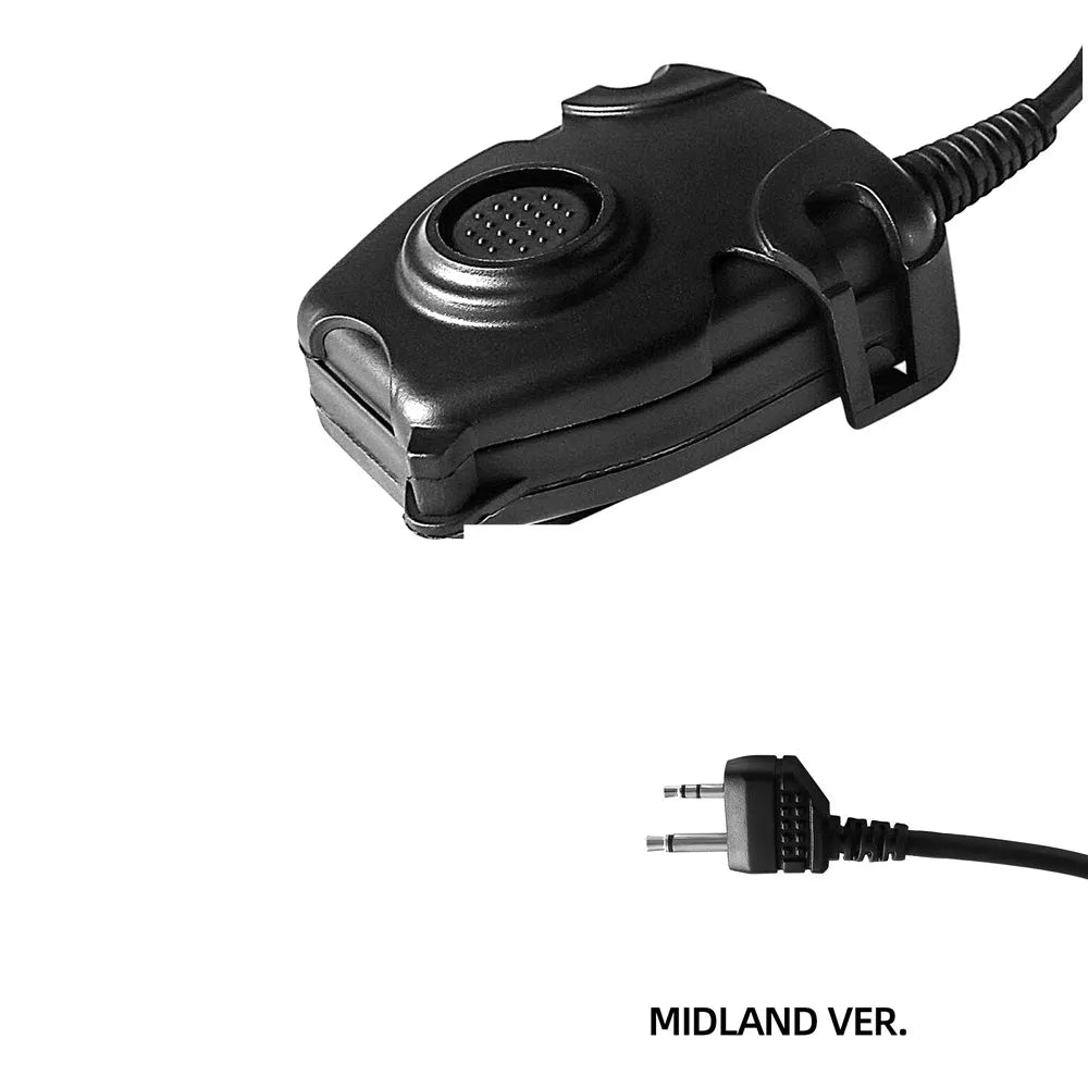 TAC-SKY Tactical Headset Civilian U94  PTT Button Walkie-Talkie Headset Plug Adapter Airsoft Radio Shooting Earmuffs Use