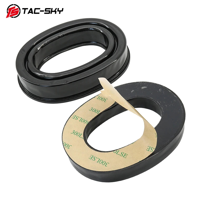 TAC-SKY Tactical Ear Pads: Silicone ear cups for electronic shooting, compatible with Comta/Sordin headphones