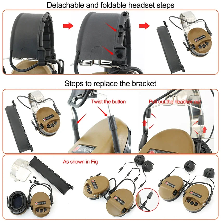 TAC-SKY Tactical Electronic Ear Muffs for Shooting Hearing Protection Noise Reduction, and Sound Capture