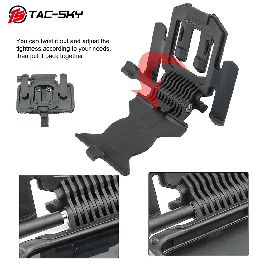 TS TAC-SKY tactical phone mount and phone case for MOLLE tactical vests are compatible only with the iPhone 16 Pro