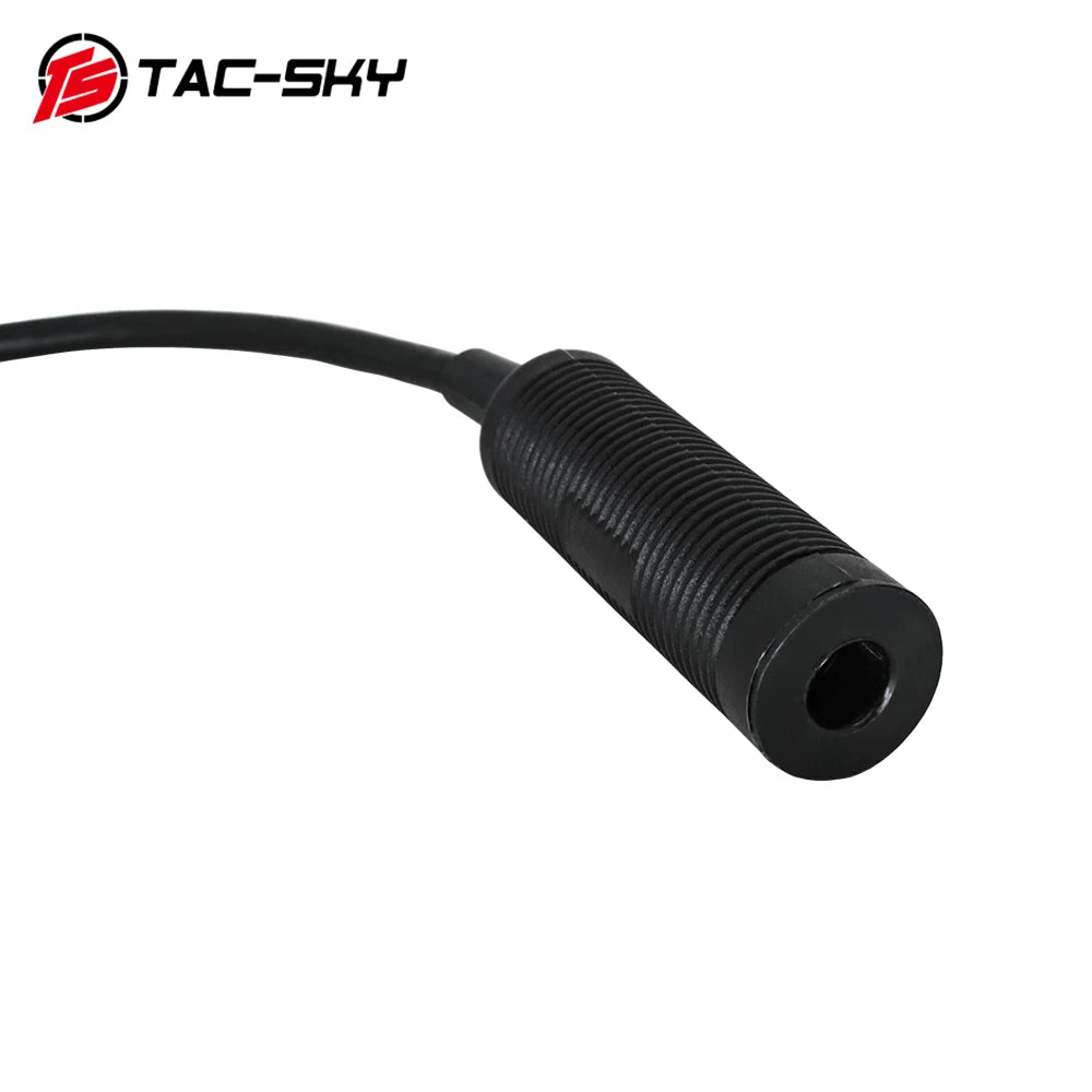 TAC-SKY Tactical Headset PTT Adapter Cable, Military-Grade 7.0 mm Plug for  U-174 NATO/Military-to-Civilian Cable Plugs