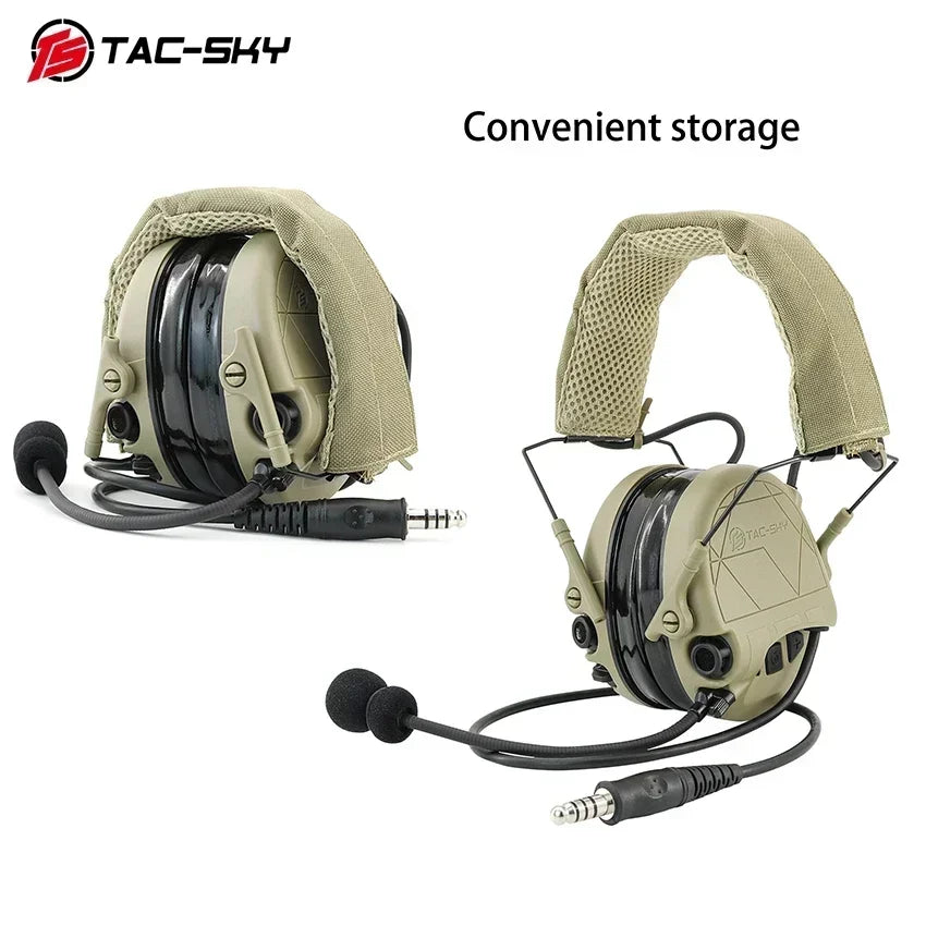 TAC-SKY Tactical Hearing Protection Earmuffs for TAC301—for Electronic Shooting Noise-Canceling Headphones