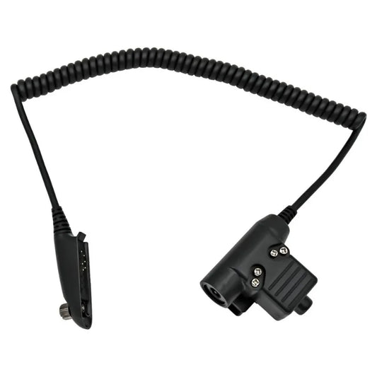 TAC-SKY Tactical PTT U94 Cable Plug Adapter, Compatible with Motorola GP328/GP340 Two-Way Radios