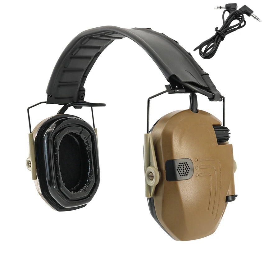 TAC-SKY Tactical Headset Electronic Shooting Earmuffs Hearing Protection Headphone NRR 23dB Noise Cancelling Airsoft Hunting