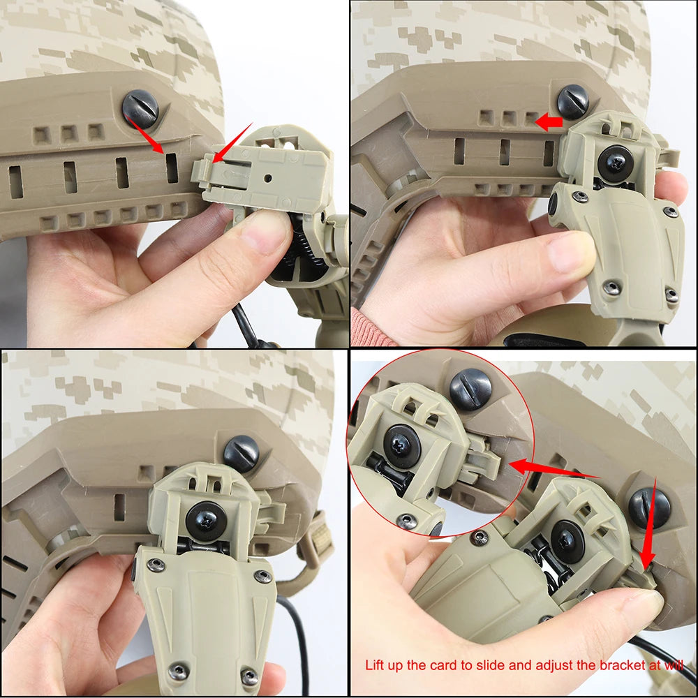 TAC-SKY Tactical Helmet Accessories for ARC/WENDY /MLOK Rail Adapter for EARMOR M31-MOD3 / M31H-MOD3 Civilian Headset