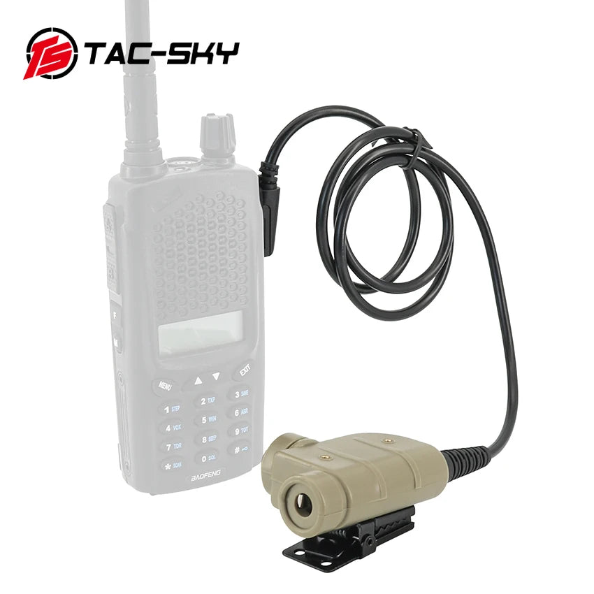 TAC-SKY Tactical Headset Accessories PTT Adapter Silynx Ptt Outdoor Hunting Shooting Sports Walkie Talkie PTT