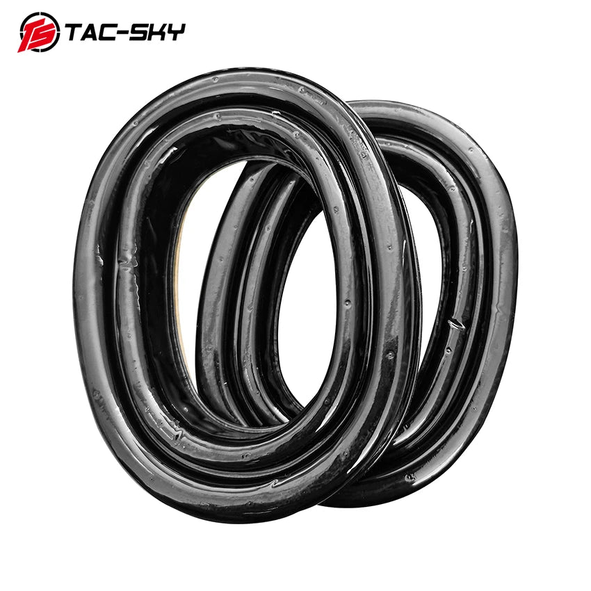 TAC-SKY Tactical New Adhesive Silicone Ear Pads, for AMP Shooting Headphones, Noise-Isolating and Sweat-Resistant