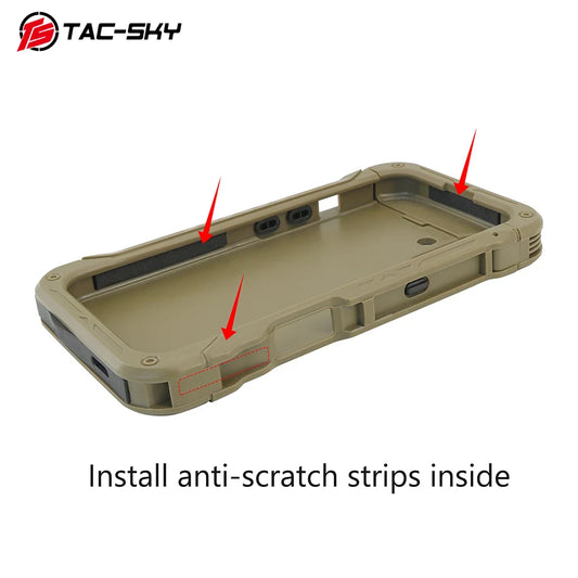 Outdoor Hunting Shooting Tactical Phone Mount Phone Case Compatible Only with iPhone 16 Designed for MOLLE Tactical Vests