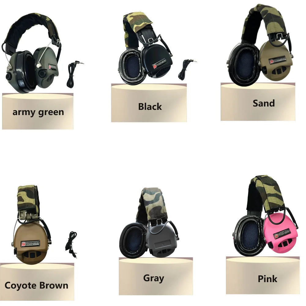 TAC-SKY Tactical for SORDIN Electronic Shooting Earmuffs Outdoor Hearing Protection Silicone Ear Cushions Sordin IPSC Ear Muffs