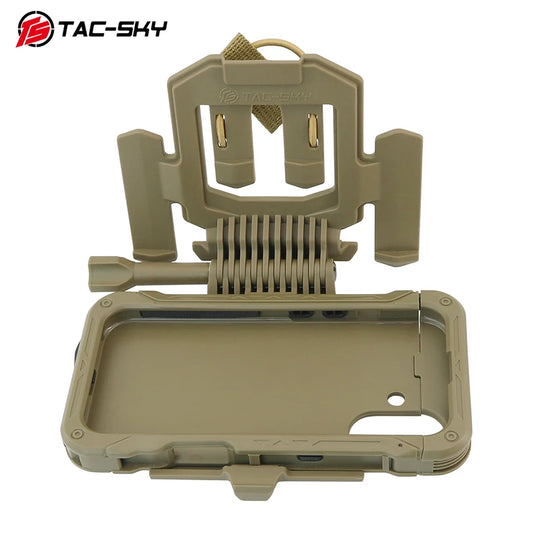 Outdoor Hunting Shooting Tactical Phone Mount Phone Case Compatible Only with iPhone 16 Designed for MOLLE Tactical Vests