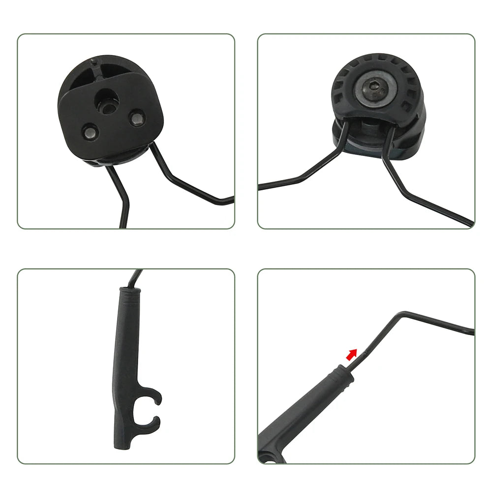 Tactical ARC Rail Adapter for 3M Pelto TACTICAL 300/500 Electronic Earmuffs Hearing Protection Hunting Shooting Earmuff