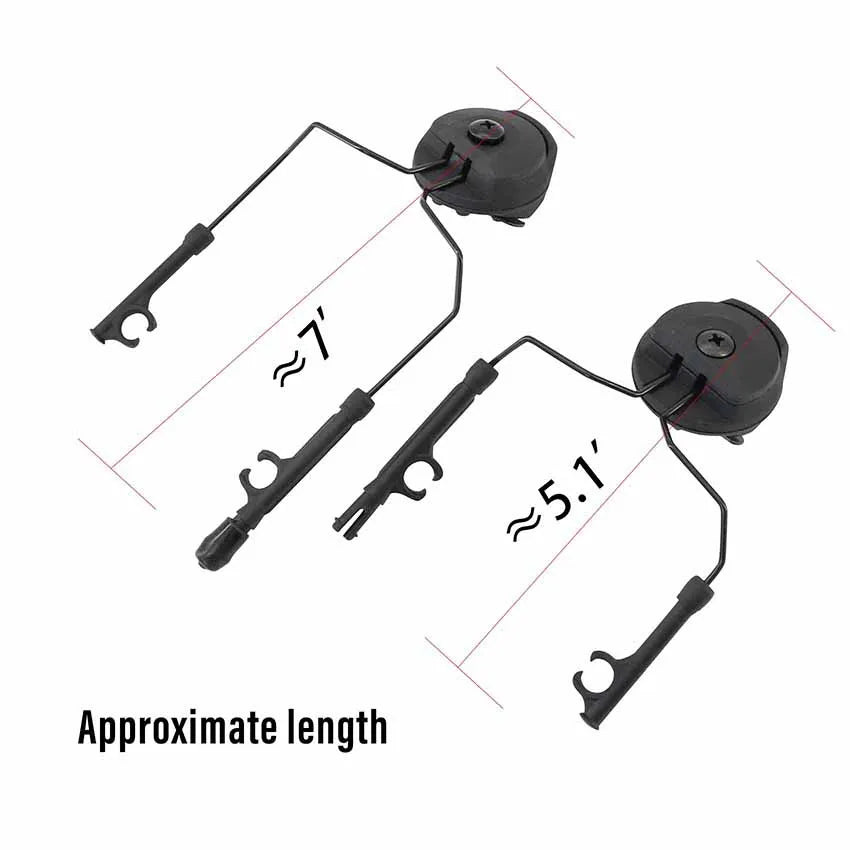 TAC-SKY Tactical Helmet Rail MLOK Adapter Compatible with MTEK Helmets and COMTA Series Shooting Headset