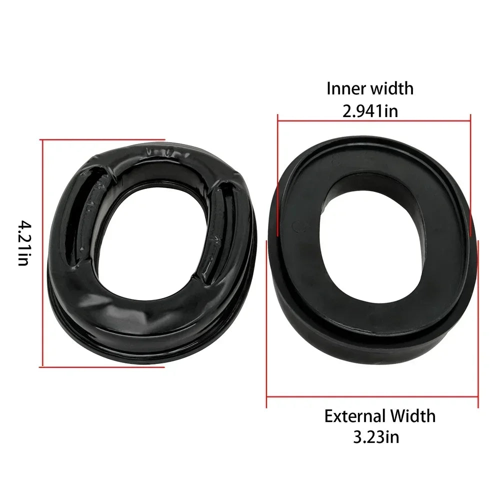 TAC-SKY Tactical Headset Adapter Gel Ear Pad for 3M Peltor TACTICAL 300 /500 Electronic Muffs Ear Protection Shooting Headset